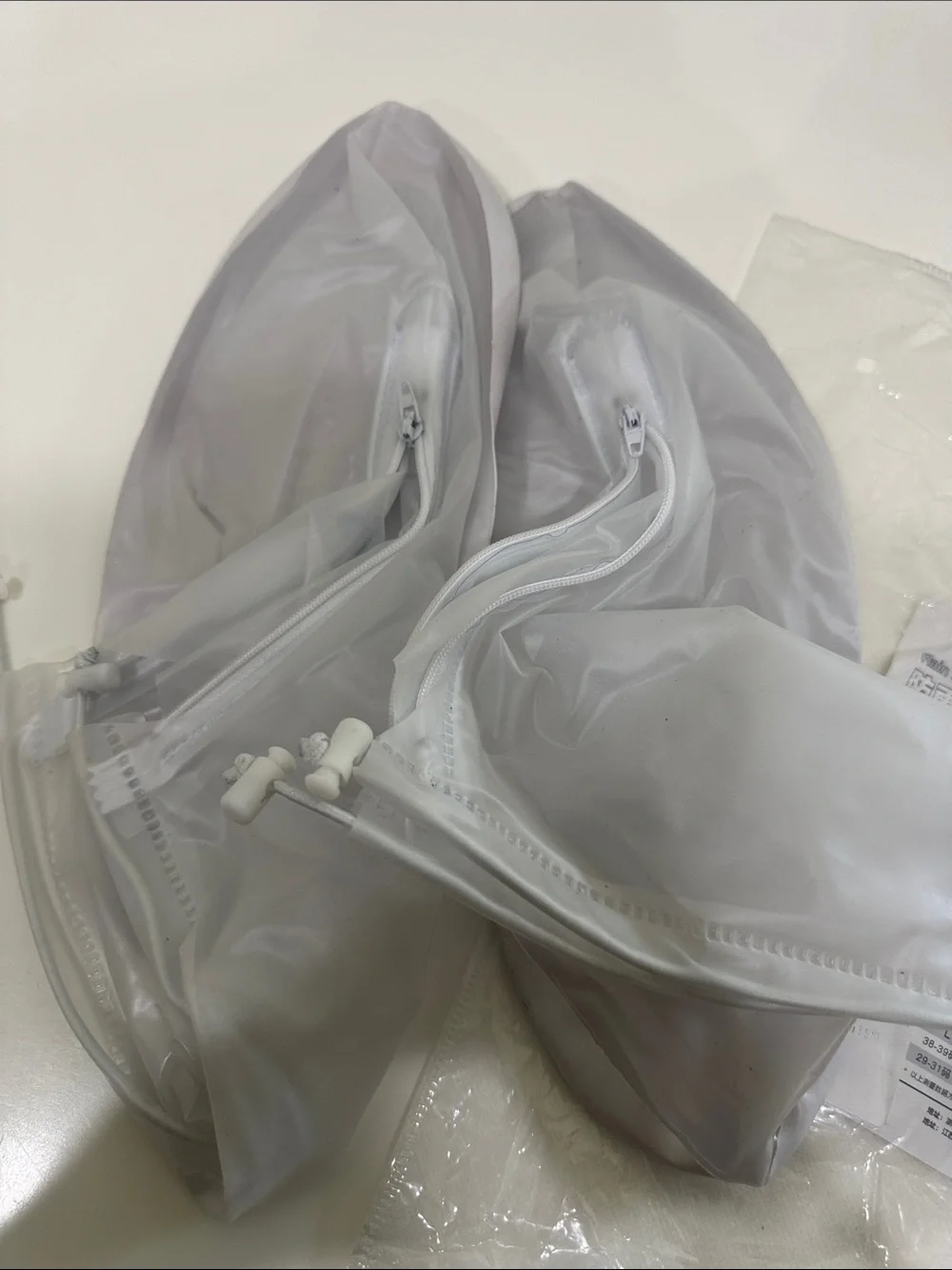 Waterproof White Shoe Covers - Reusable Slip-On Protection